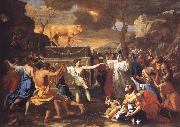 Nicolas Poussin The Adoration of the Golden Calf oil painting reproduction